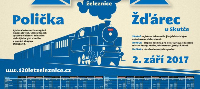 Oslavy 120 let železnice Polička - Žďárec u Skutče