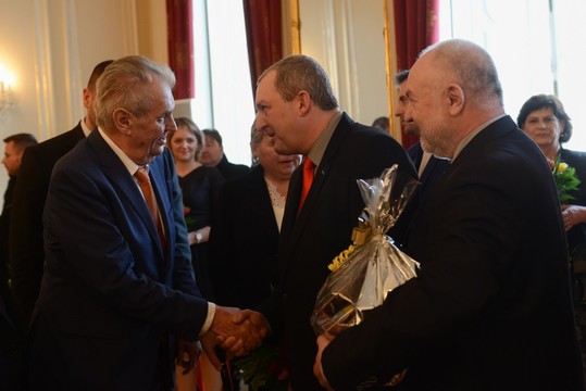 Vítězové soutěže Vesnice roku 2018 byli přijati u prezidenta republiky Miloše Zemana