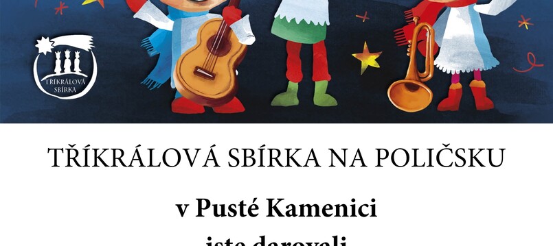 Výsledek Tříkrálové sbírky 2025 v Pusté Kamenici