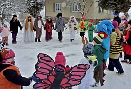 Masopustní průvod dětí ZŠ a MŠ Pustá Kamenice 2026 - foto č. 10