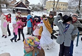 Masopustní průvod dětí ZŠ a MŠ Pustá Kamenice 2026 - foto č. 27
