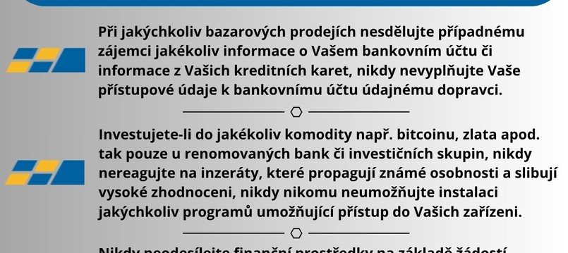 Varování - internetové podvody