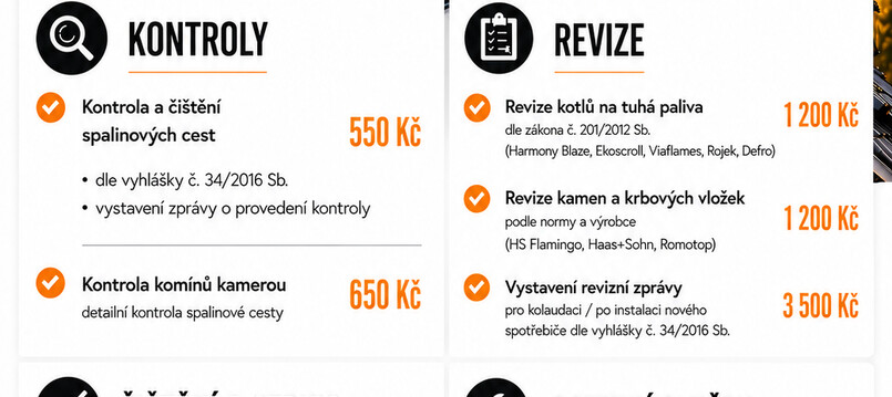 Nabídka služeb od Kominictví Letko
