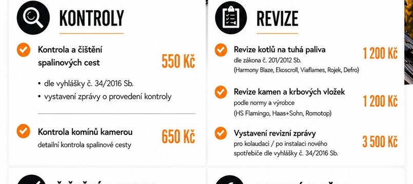 Nabídka služeb od Kominictví Letko